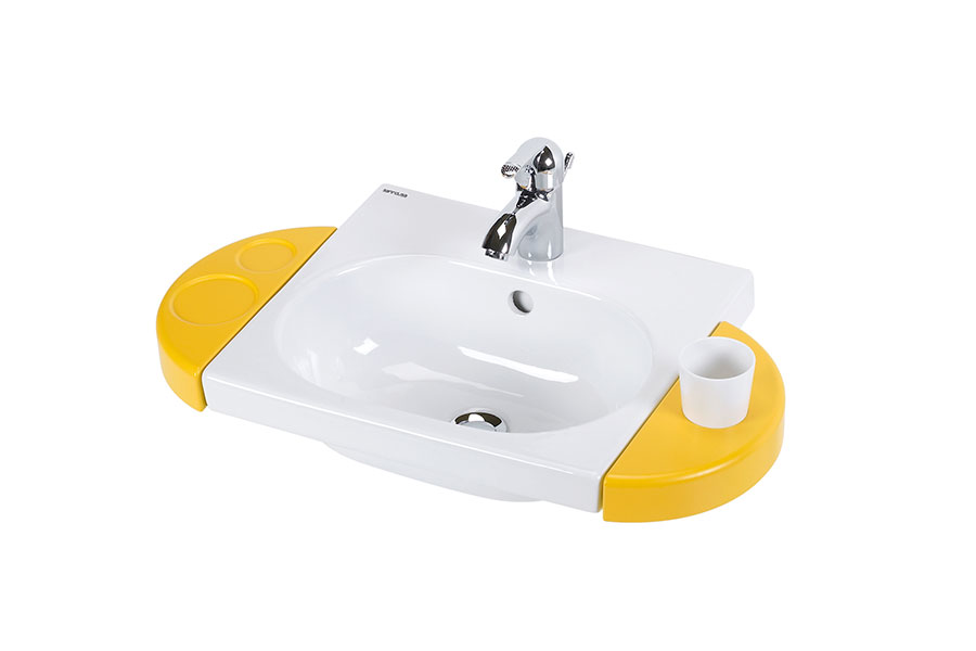 Lavabo WcKids con foro per accessori