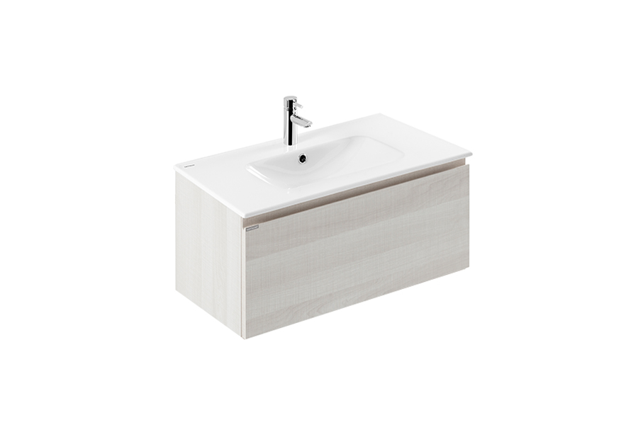 Área pack vanity unit and basin