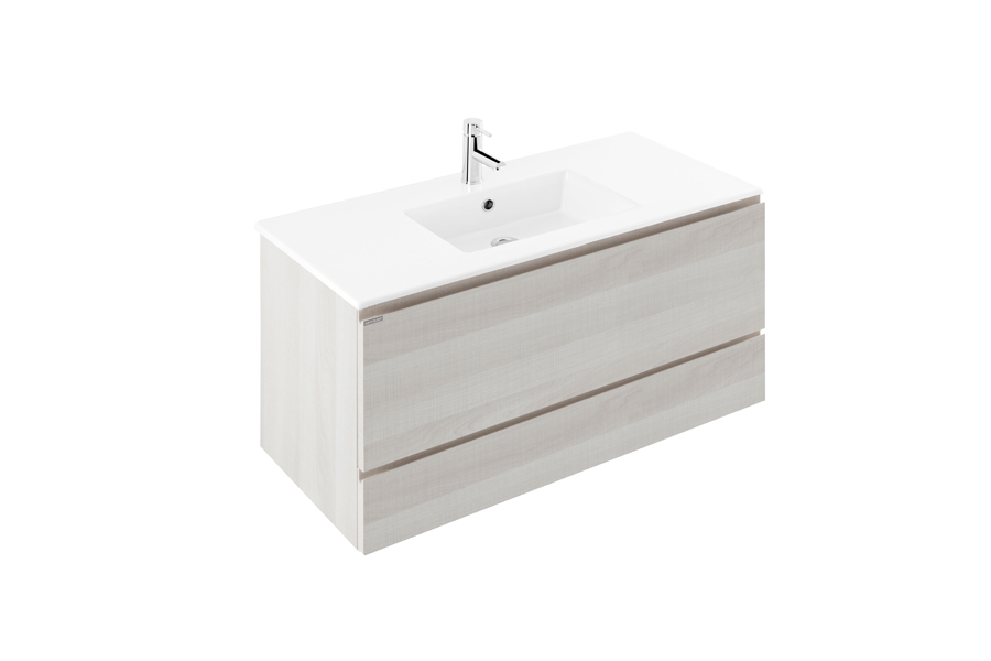 Área pack 100cm 2-drawer vanity unit and basin